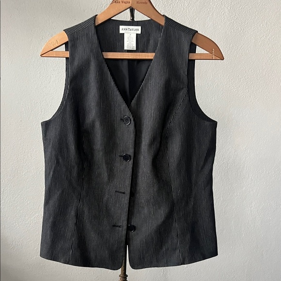 Ann Taylor Striped Vest Womens 10 - Picture 1 of 3